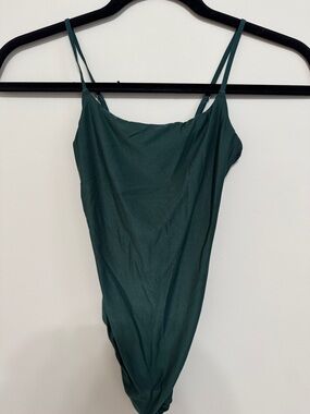 Aeri Smoothez Women's Bodysuit in Deep Teal Green, Size XS